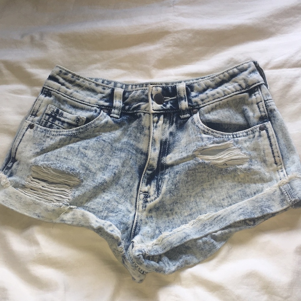 Kendall & Kylie Distressed Jean Shorts